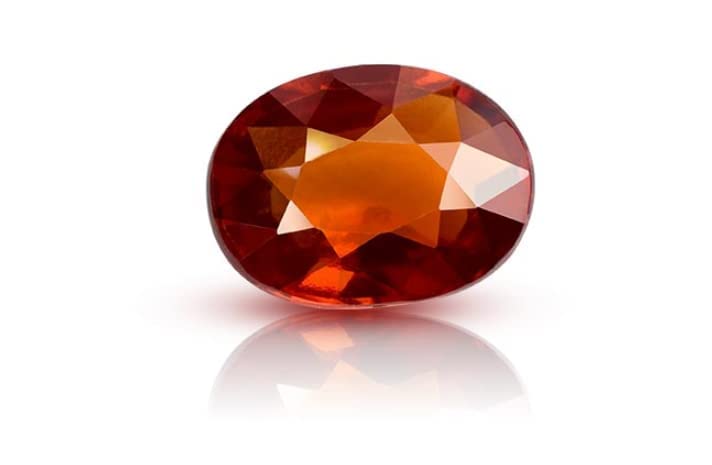 Hessonite naturelle gommée 3,25-3,50 carats pierre précieuse