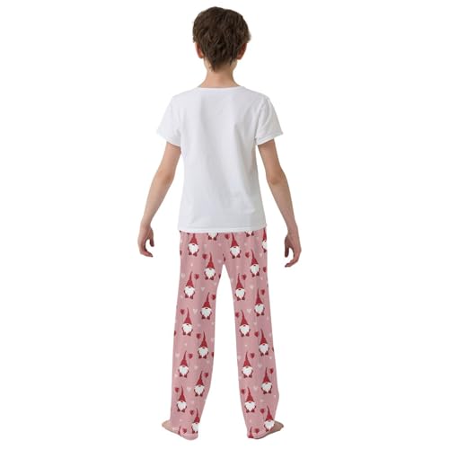 Sweet Gnome Boys Long Pants Soft Trousers Elastic Waist Kids Lounge Bottoms with Pockets S-XL3
