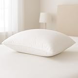 Travesseiro Pena de Ganso Fibras Importada Branco Macio Confortavel Antialergico Pluma De Ganso