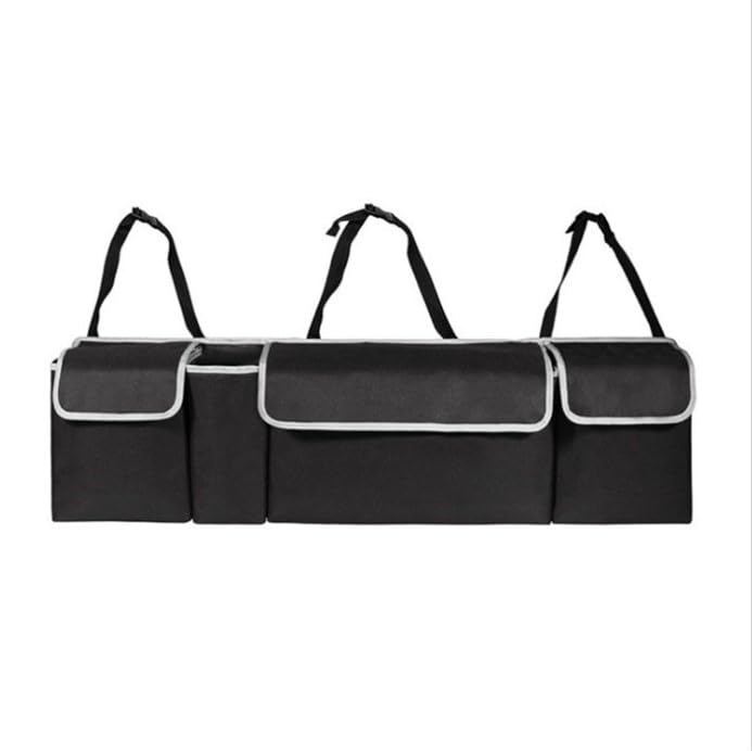 Kofferraum Organizer für Audi Q4 e-tron (F4 2021-2025 2026), Hängende Tasche Verstellbar Ordnungstasche Auto Sitzlehne Tasche Rücksitztasche