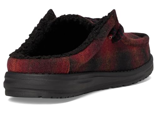 HEYDUDE Men's Wally Slip Cozy Plaid Slip-On3