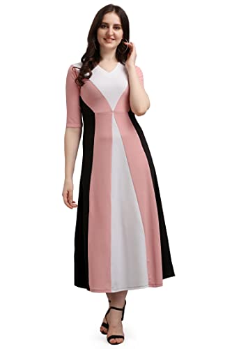 Image of Purvaja Women's Geometric Half Sleeve Maxi Dress