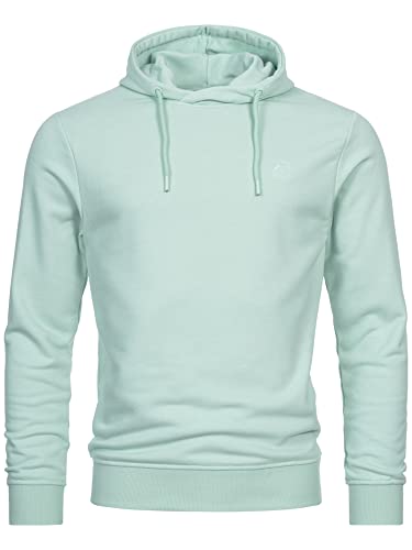 Indicode Herren Simpson Sweatshirt mit Kapuze | Hoodie Kapuzenpullover für Männer Quiet Wave L