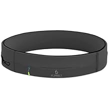 FlipBelt Zipper Running Belt, Waist Pack for Fitness and Running Fanny Pack for Women Men Phone Keys Money US Company - [Carbon] - [Medium]