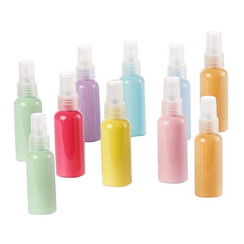 NIYANGLE 10Piezas Atomizadoras De Colores Macaron De Unidades Rellenables y Multifuncionales Para Perfume y Compacto y Ligero