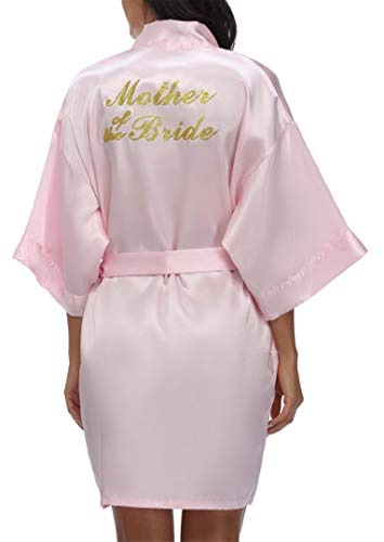 Image of Giova Women Bridal Robe for Bride and Bridesmaid Getting Ready Wedding Party Bathrobe