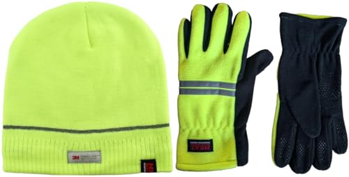 Bonnet réfléchissant jaune contre le froid pour travailleur extérieur