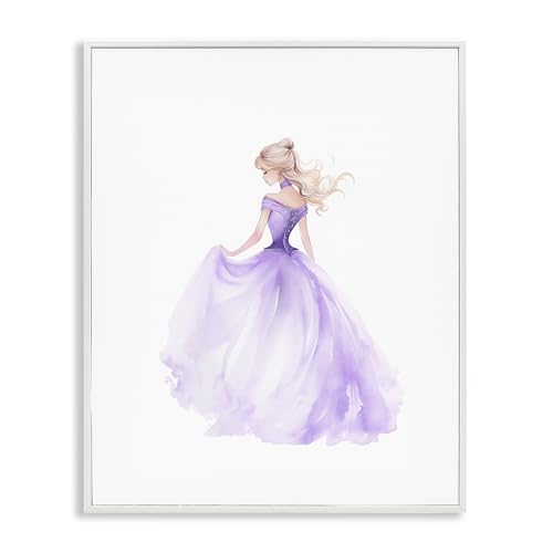 Robe de bal cadre blanc Stupell Industries tableau décoration murale - 2