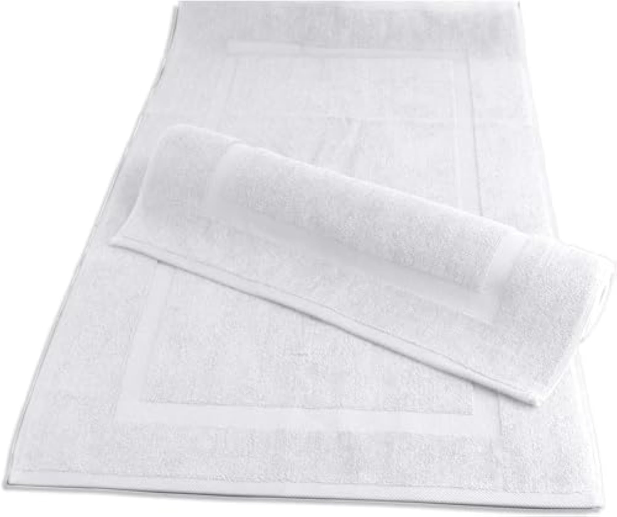 Regal White Bath Mats, 2-Pack Set