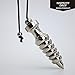 SHABRIM Handcrafted Brass Pendulum, Nephthy's Egyptian Pendulum, Balanced Pendulum for Chakra Healing Silver