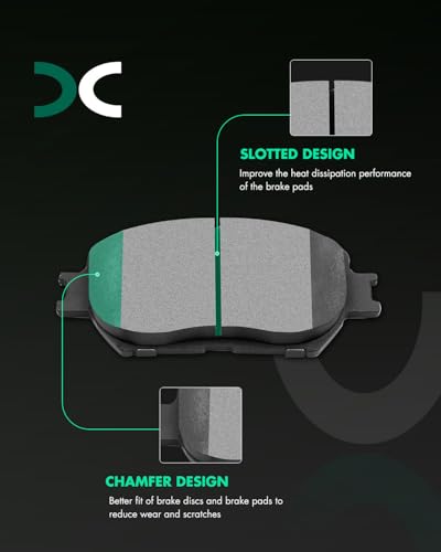 Image of SCITOO D908 Front Ceramic Brake Pads Sets Fit For Lexus GS300 2006,For Lexus IS250 2009-2015,For Toyota Camry 2002-2006