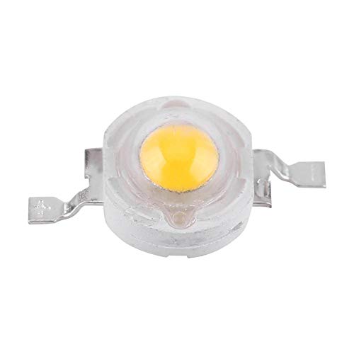 Asixx 50 Piezas de Led Chip, LED Chip de Cuenta, Chip Led, Chip LED Bombilla, para Usar En El Hogar(Blanco Cálido)