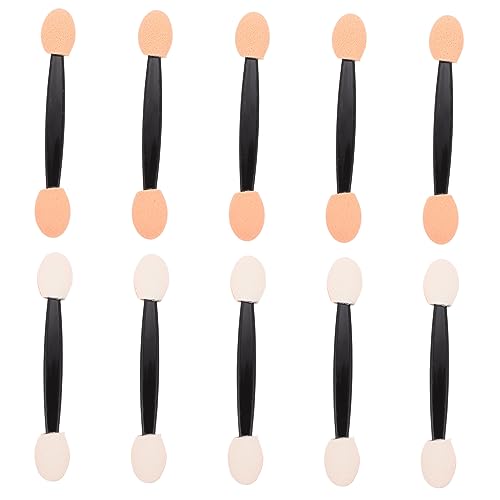 Beatifufu 2sets Eye Makeup Brushes Set Disposable Eyeshadow Applicator Dual-sided Sponge for Eye Shadow 100pcs*2