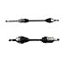 TRQ Front Driver and Passenger CV Axle Shaft Assembly Set Compatible with 2011-2022 Jeep Grand Cherokee 2011-2022 Dodge Durango V6 3.6L AWD 1 Speed Transfer Case