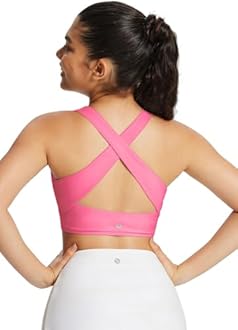 baleaf Women's Swim Bra Modest High Neck Bikini Tops Quick Dry UPF 50+Bathing Suit Sports Workout Removable Padded