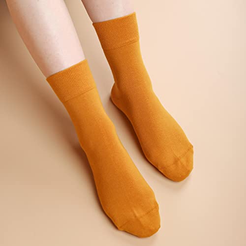 Image of FGZ Women Thin Cotton Socks Soft Cozy Socks Cute Ankle Crew Socks 5 Pairs