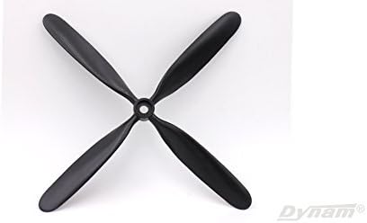 DYNAM 2X RC Airplane 10.5x8 Standard Rotation 4-Blade Nylon Propellers DYP-1026S for Warbirds