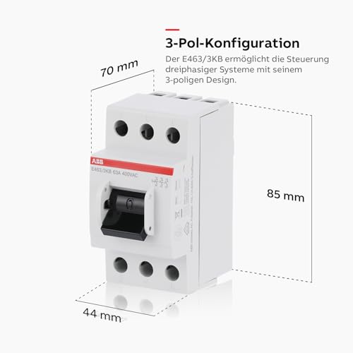 ABB Hauptschalter 63A, 3-polig – Ansicht 5