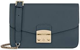 Metropolis Ladies Small Gray Ardesia Leather Shoulder Bag 978063