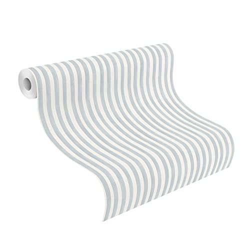 Rasch paperhangings Non Woven Wallpaper (Grafisch) Blue White 10,05 m x 0,53 m Bambino XIX 252743, 53 x 1005 cm - Image 2