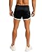 Ouber Men's Fitted Workout Gym Lifting Running Mesh Shorts (A-Black,M)