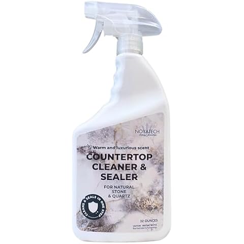 Countertop Cleaner & Sealer – Cleans & Protects Granite, Stone, Quartz & More – USDA Bio-Based, Streak-Free Shine, Non-Toxic, Food-Safe, Warm Luxurious Scent – Eco-Friendly, Family-Safe Cover