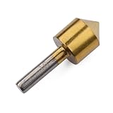 UKCOCO 5stücke Entgratbohrer und Senkbohrer-set aus Hss-kobaltstahl Einseitig zum Entgraten und Anfasen von Kunststoff Kupfer Aluminium Isolierplatten und Pvc-platten