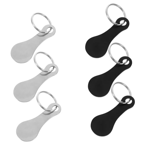 FUNOMOCYA 6piezas Extractor Liberación Acero Inoxidable Monedas Carrito Compras Útil