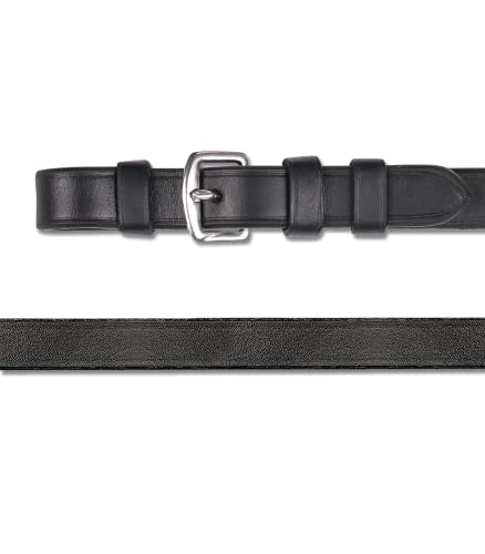 Rênes de bride en cuir WEMBLEY couleur noire modèle en taille unique