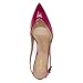 XYD Women Comfort Pointed Toe Thin Low Heel Slingback Pumps Slip on Sandals Stiletto Slide Kitten Shoes Size 4 Fuchsia