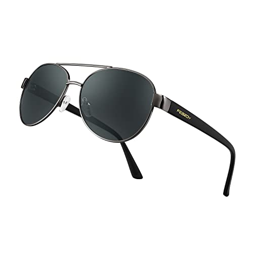 Image of FEISEDY Classic Aviator Sunglasses for Women Pilot Polarized Sunglasses Men UV400 Protection for Driving Fishing Golf B4109