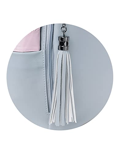 Image of Telena Backpack Purse for Women, PU Leather Anti Theft Travel Backpack Purse Shoulder Bags with Tassel