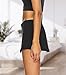 AnotherChill Women's Low Waist Micro Mini Skorts Skirt with Built-in Shorts Sexy Stretch Black Skirts Basic Summer Outfits (Black, Small)
