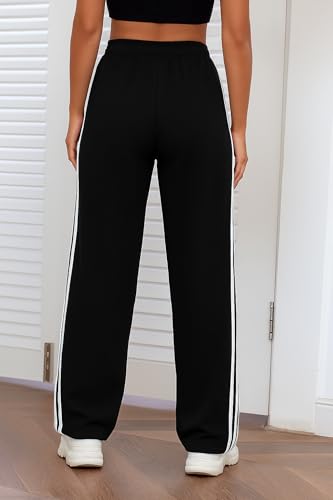 Image of dockstreet Straight Wide fit Long Length Open Bottom Jogger for Women /Trending Multi Pocket Style, Relaxed Casual Pants for Women