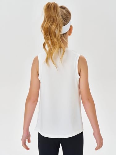 Haloumoning Girls Tank Tops Kids Sleeveless Athletic Lightweight Cute Summer Top Dancewear 5-14 Years4