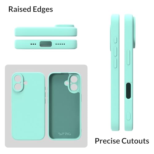 Image of SPRIG Compatible with iPhone 16 Premium FlexTone (TPU) Back Cover Drop Tested Shock Proof Mobile Case for Men, Women, Boys and Girls with Camera Protection (Light Green)