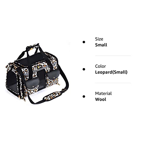 Petotw Pet Carrier Cat Carrier For Small Dogs, Dog Carrier, Cat Kennel, Airline Approved Dog Cat Pet Travel Carrier, Soft- Sided Pet Travel Carrier For Cats Dogs, Portable Foldable Pet Bag (Leopard) #TOP7
