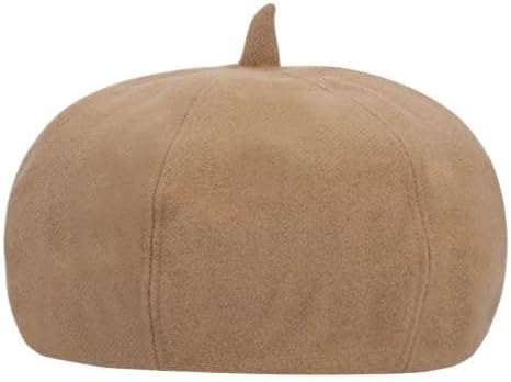 Versatile Casual Warm Beret for Women with Octagonal Painter Hats