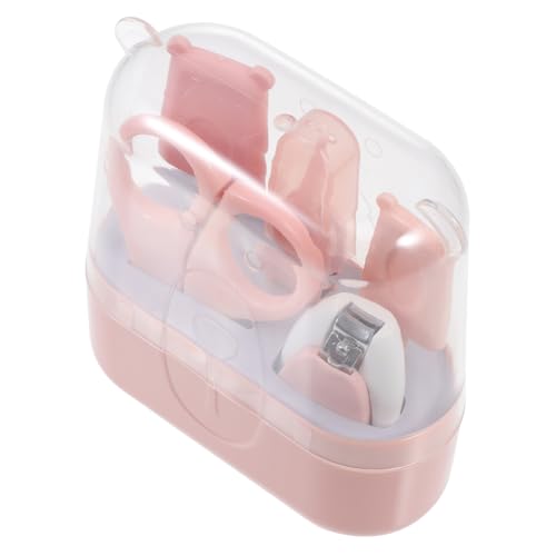 GARVALON Nail Kit for Boys and Girls Baby Clipper Baby Nail Trimmer Set Pedicure Tools Present Set Pink