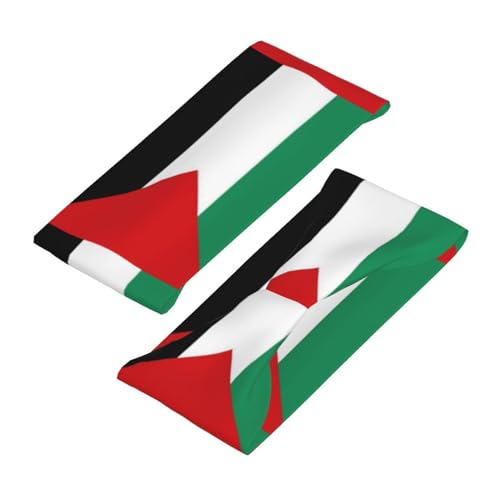 Image of Cute Flag Headbands Women Men Flag Sweatband Sports Headband for Running, Cycling, Yoga Gym, Working Out
