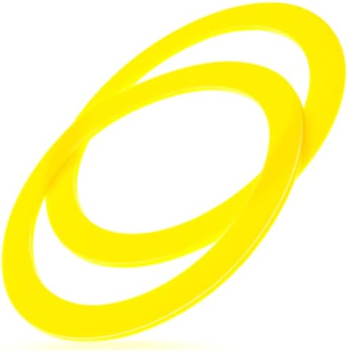 Canister Flush Valve Seal - Impresa Replacement Rubber Seal for Toilet - Equivalent to Kohler Toilet Parts K-GP1059291/2475620 - Easy to Install and Leak-Free Performance, 2-Pack,Yellow