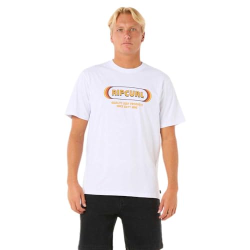 T-shirt RIP CURL Surf Revival haut manches courtes coton homme noir
