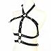 Jerany Punk Black Leather Body Chains Bra Sexy Bikini Body Chain Belts Nightclub Waist Harness Rave Body Harness for Women