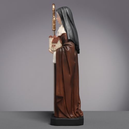 Figura Decorativa Virgen Santa Brigid 16.5 cm Resina miniatura 3