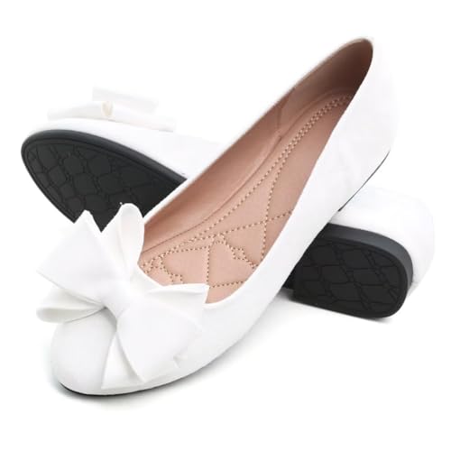 Image of TN TANGNEST Women Fashion Bowknot Flats Comfort Pointed Toe Dress Shoes