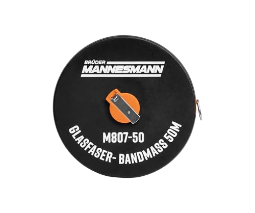 Brüder Mannesmann Maßband 30 m mit Kurbel zum einfachen Aufrollen robustes ABS-Gehäuse hohe Messgenauigkeit ideal für Bau Garten und Heimwerker 1 Stück Verpackungsgewicht: 0 404 kg | M 807-30