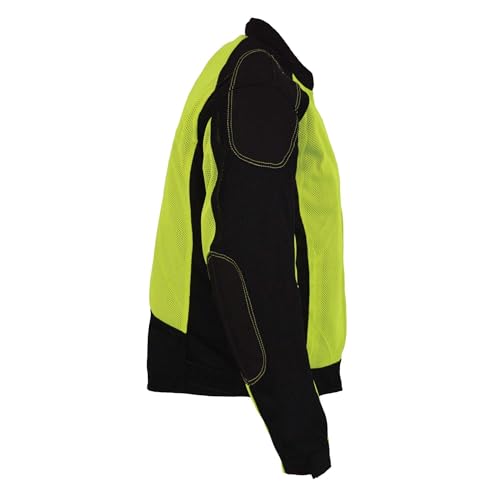 Image of Milwaukee Leather Men's CE Armored All-Season Motorcycle Jacket - Impact Protection Textile Racer Design - Small
