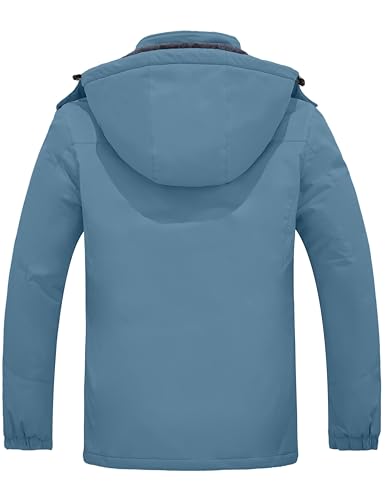 Image of Wantdo Women's Mountain Waterproof Ski Jacket Windproof Rain Jacket Winter Warm Hooded Coat