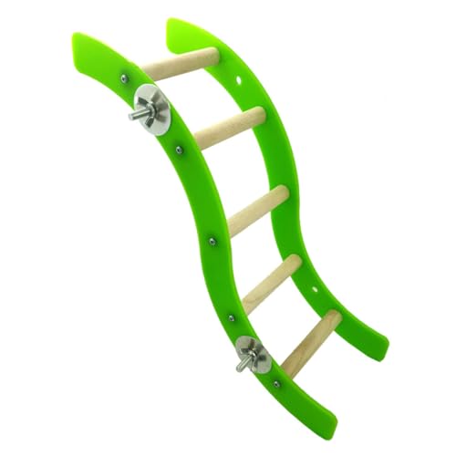BESPORTBLE Acrylic Ladder for Parrot Small Pet Playset Squirrel Hamster Climbing Toy Fun Mini Toy Green