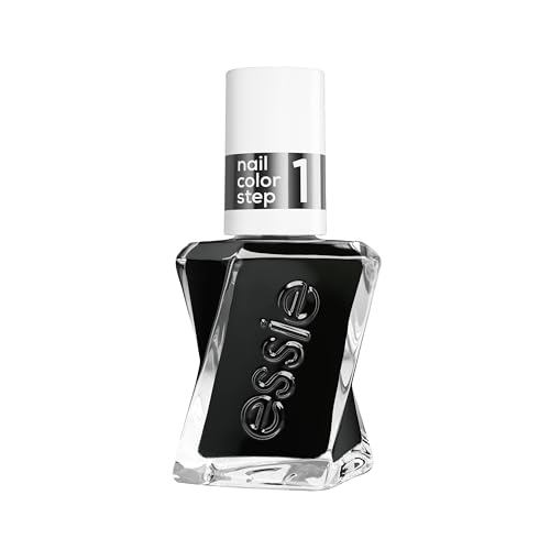 Gel by Essie Nagellack, langanhaltender Nagellack mit glänzendem Finish, Professionelle Nagellackfarbe, Maniküre ohne UV-Licht & bis zu 15 Tage Halt, Farbe: Nr. 515 like it loud, Schwarz, 1 x 13,5 ml